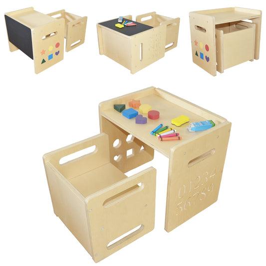 Montessori Table & Chair Set